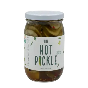 The Hot Pickle - Pickled Cucumbers flavored with Habaneros 3 of 5 heat level