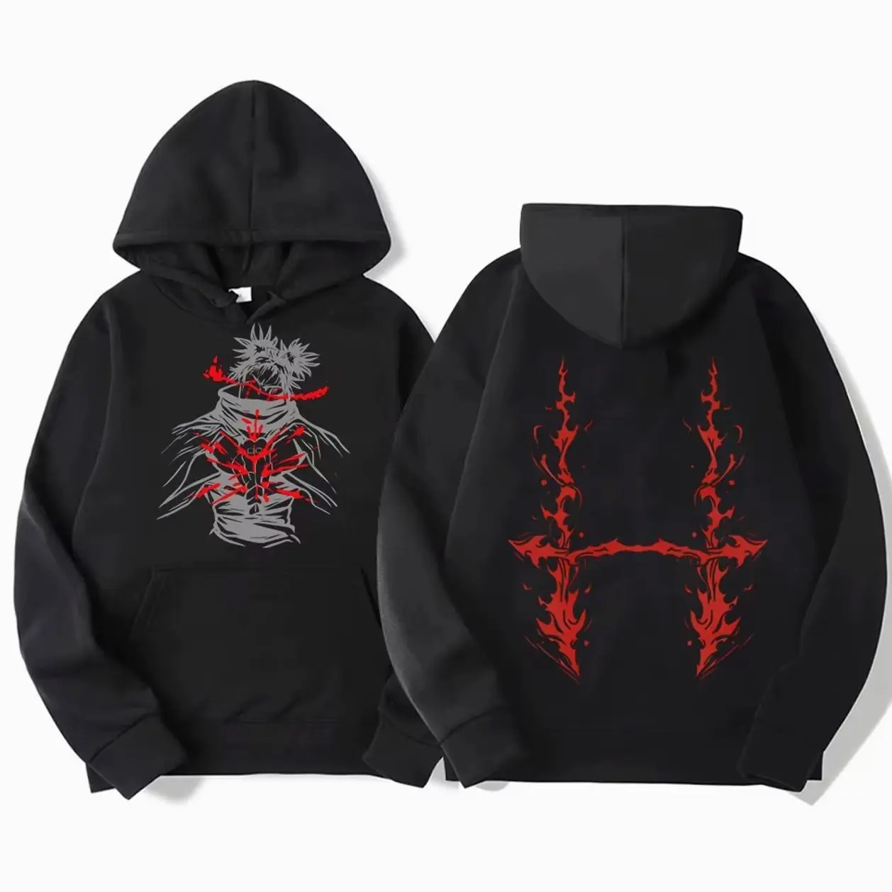 Vintage Jujutsu Kaisen CHOSO Hoodies Women Men Anime Sweatshirts Winter Warm Harajuku Street Men Tops Clothing