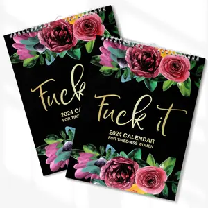 2024 Calendar for Tired-Ass Women | -Fu-ck It Calendar | Tired Women Calendar | 2024 Wall Calendar for Tired | Funny Swear Word Planner Monthly Calendar Gag Gift for Women (3 set)