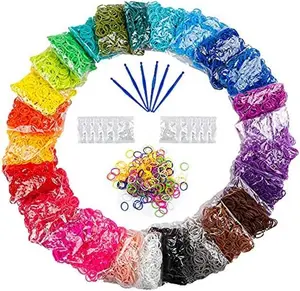 12730+ Loom Rubber Bands Refill Kit in 26 Color with 500 Clips,6 Hooks, Premium Bracelet Making Kit for Weaving DIY Crafting Gift