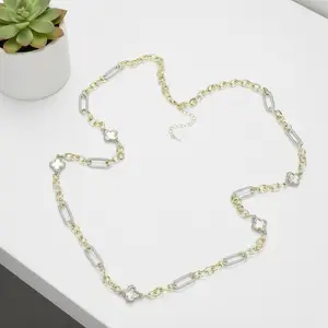 Kenzie Two Tone Clover Necklace