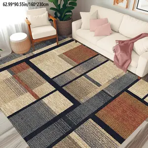 Abstract Geometric modern Nordic wind area Rug machine washable home decoration sofa coffee table mat bedside mat kitchen game room home carpet mat