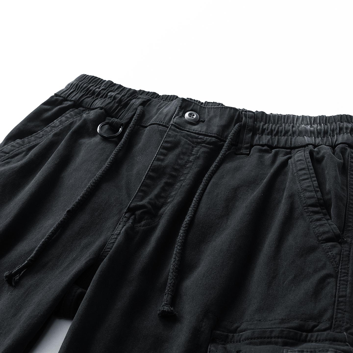 Washed Vintage Loose Tapered Work Pants - Classic Fit, Versatile for Work & Casual, Unique Vintage Wash Finish