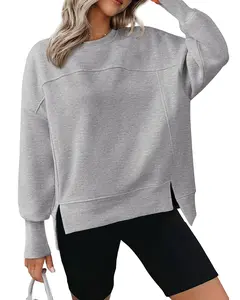 BTFBM Women's Casual Crewneck Sweatshirts 2026 Fall Winter Workout Fleece Pullover Tops
