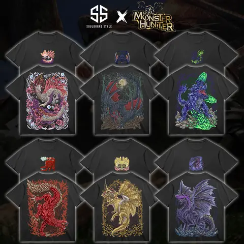 [Soulsborne Style Collection] Vintage Edition Monster Hunter Wilds 3.0 Unisex Comfort Colors T-shirt, Action RPG Gaming Apparel, Game Shirt, Video Game Clothes, Boy Merch, Gift For Him, Gift For Her, Cotton Crewneck Top Clothes Streetwear