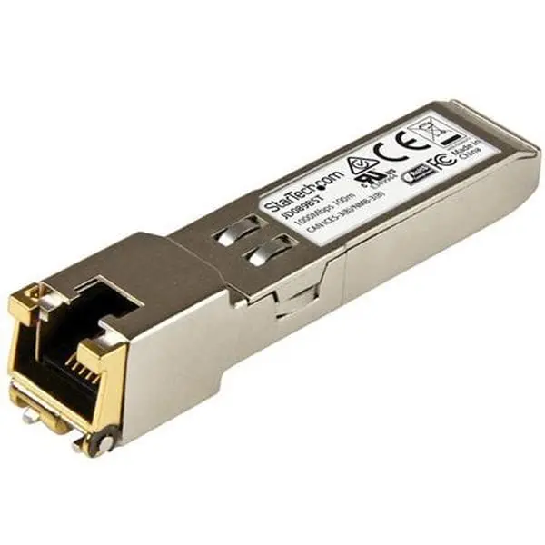 StarTech Gigabit Speed MSA Standard OEM Specs RJ45 Copper SFP Module - HP JD089B Compatible Transceiver (ST-JD089BST)