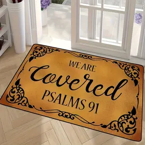 [Welcome Letter Mat] A Letter Design Welcome Mat, Anti-Fatigue Kitchen Mat, Comfortable Standing Running Carpet, Decorative Rug Mat, Home Decor, Autumn Decoration.