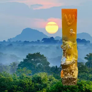 Lion Movie Inspired Mezuzah Cover – Handmade Resin Judaica Case, Unique Themed Artisan Mezuzah Holder