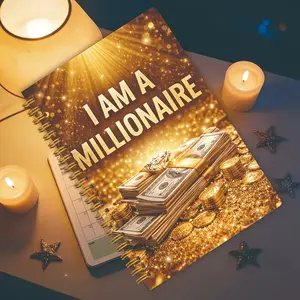 I Am a Millionaire Manifestation Journal, Wealth Affirmation Planner, Personal Development Tool, Daily Motivation Tracker