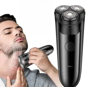 Electric Shaver for Men, Electric Razor, 3D Floating Blade Head, One Hour Quick Charge, Wet Dry Electric Shavers, Waterproof Shaver, Gifts for Dad, Husband, Boyfriend, Pop Up Trimmer, P Type Cap, Dark