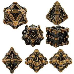 Metal Hell Gate Skull Dice - Solid D6 Polyhedral Number Dice for COC Board Games (Toys & Hobbies, Adult Party Games)