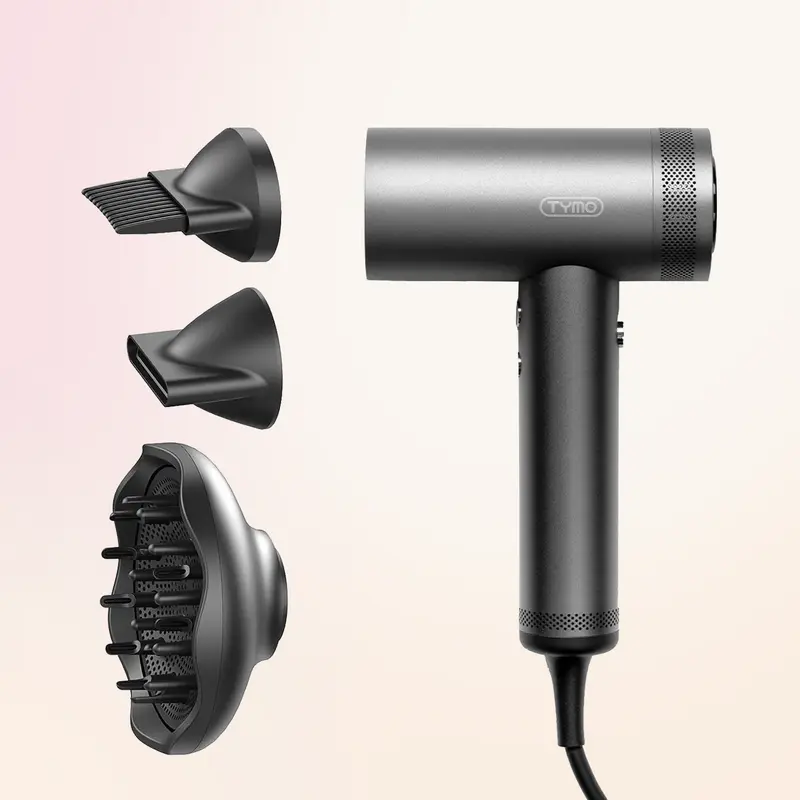 TYMO AIRHYPE Professional Powerful Salon Dryer Set - Multifunctional Tool with Airwrap, Diffuser, Fast Drying, Salon-Grade Blowout for Curly Hair, Women's New Year Holiday Gift Box Ready, Multifunctional Hair Dryer