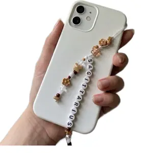 Phone Strap Charm, Decorative Accessory with Zodiac Signs for Mobile Phones