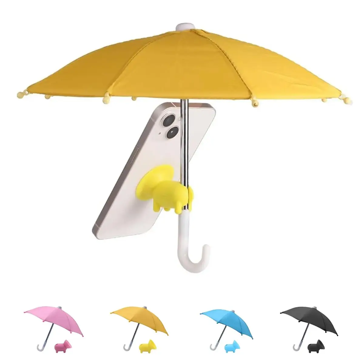 Phone Umbrella for Sun - Universal Adjustable Cute Stand With Piggy Suction Cup, Outdoor Anti-reflective Glare Blocking Cell Phone Sun Shade,home decor,camping essentials