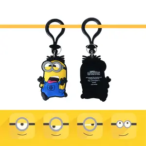 1PC Minions Soft PVC Keychain Decorative Backpack Charm for Collectors Perfect Gift for Birthdays Holidays Christmas and New Year WB Authorized Souvenir
