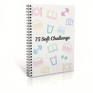 Soft Challenge Planner Notebook, Productivity Planner, 75 Days Planning Record Notebook, Office Stationery & Supplies, Notebooks & Paper
