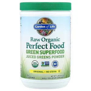 Garden of Life Raw Organic Perfect Food®, Green Superfood, Juiced Greens Powder, Original, 14.6 oz (414 g)