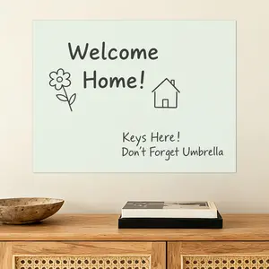 Magnetic erasable whiteboard self-adhesive wall sticker (30*20cm/40*30cm) is used for writing, recording and decoration on walls. It is suitable for to-do reminders and memo record wall stickers in offices, classrooms and restaurants.