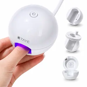 TAYE 2 in 1 Mini UV/LED Nail Lamp 45mil LED chip, Magnetic Cat-Eye Nail Lamp, Fast Curing,  Beginner-Friendly, Type-C Charging-DIY Cat-Eye Nails at Home, Instant Cat-Eye Effect,Requires a Power Cord to Operate. #SummerVibes #OutdoorFun