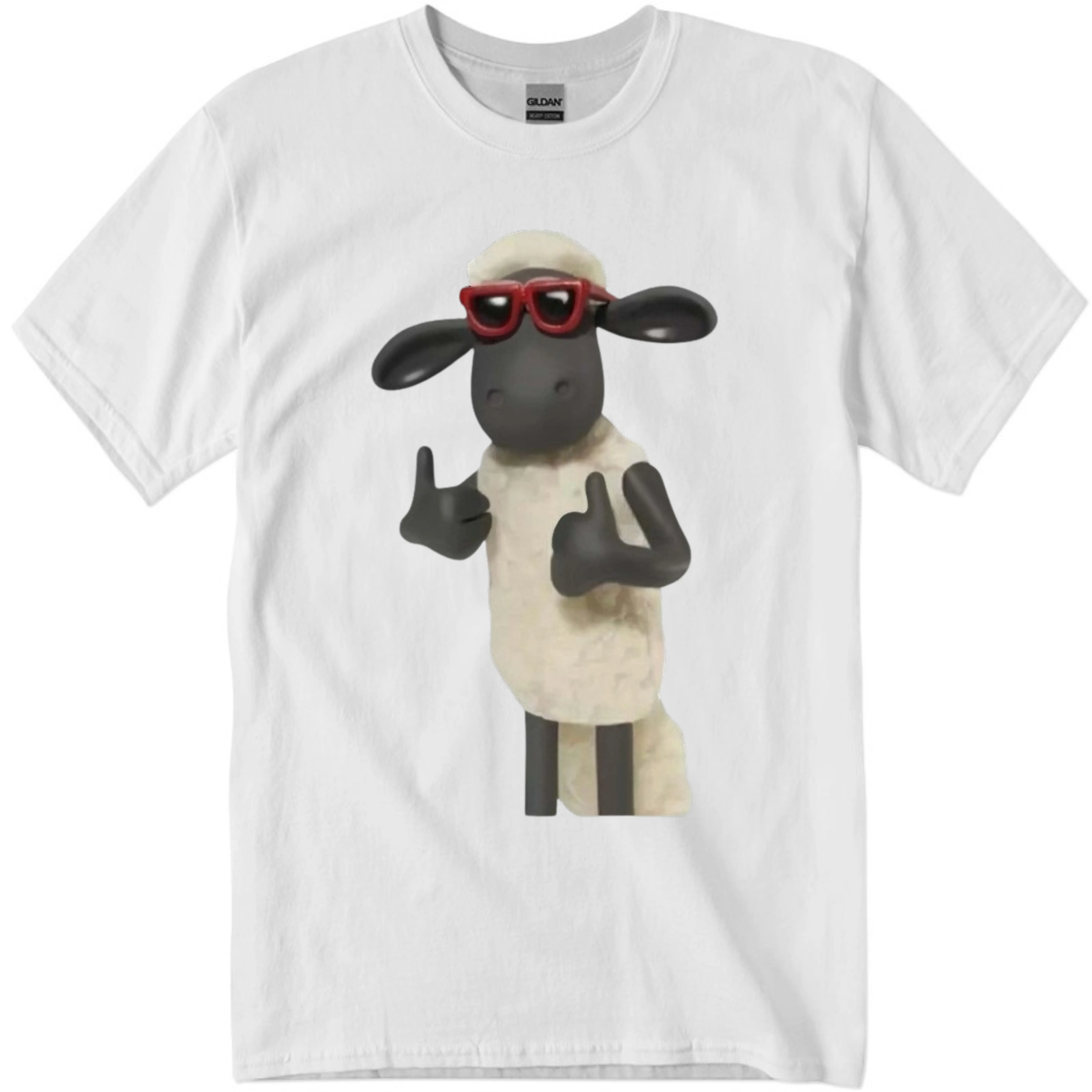 Shaun The Sheep Tee, Animal Tshirt, Streetwear T-Shirt, Unisex T-Shirt, All Size S-3XL