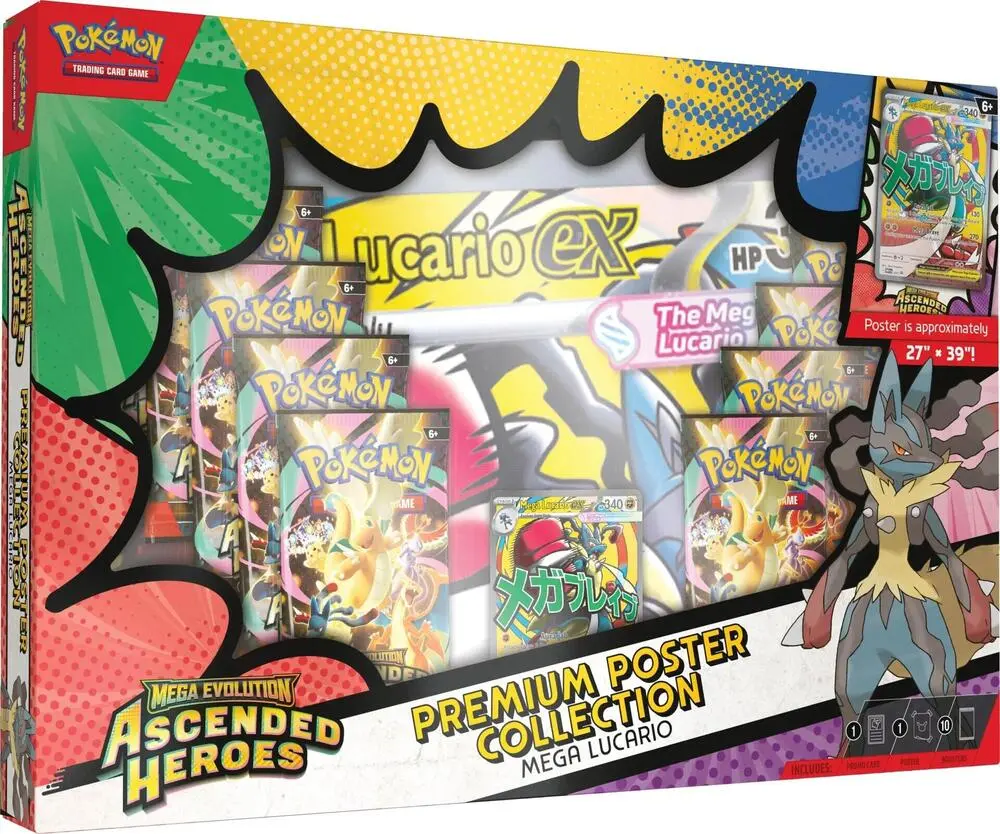 Pokemon Ascended Heroes Premium Poster Collection Lucario