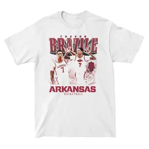 Trevvon Brazile 90s Graphic Tee, Arkansas Razorbacks Basketball Fan Apparel, College Hoops Graphic Shirt, Vintage Player Style, Unisex Top