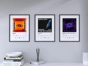ATEEZ Spotify Lyric Poster Spotify Halazia Bouncy Custom Room Decor ATEEZ Kpop Song Print Lyrics Player Display Gift For Atiny