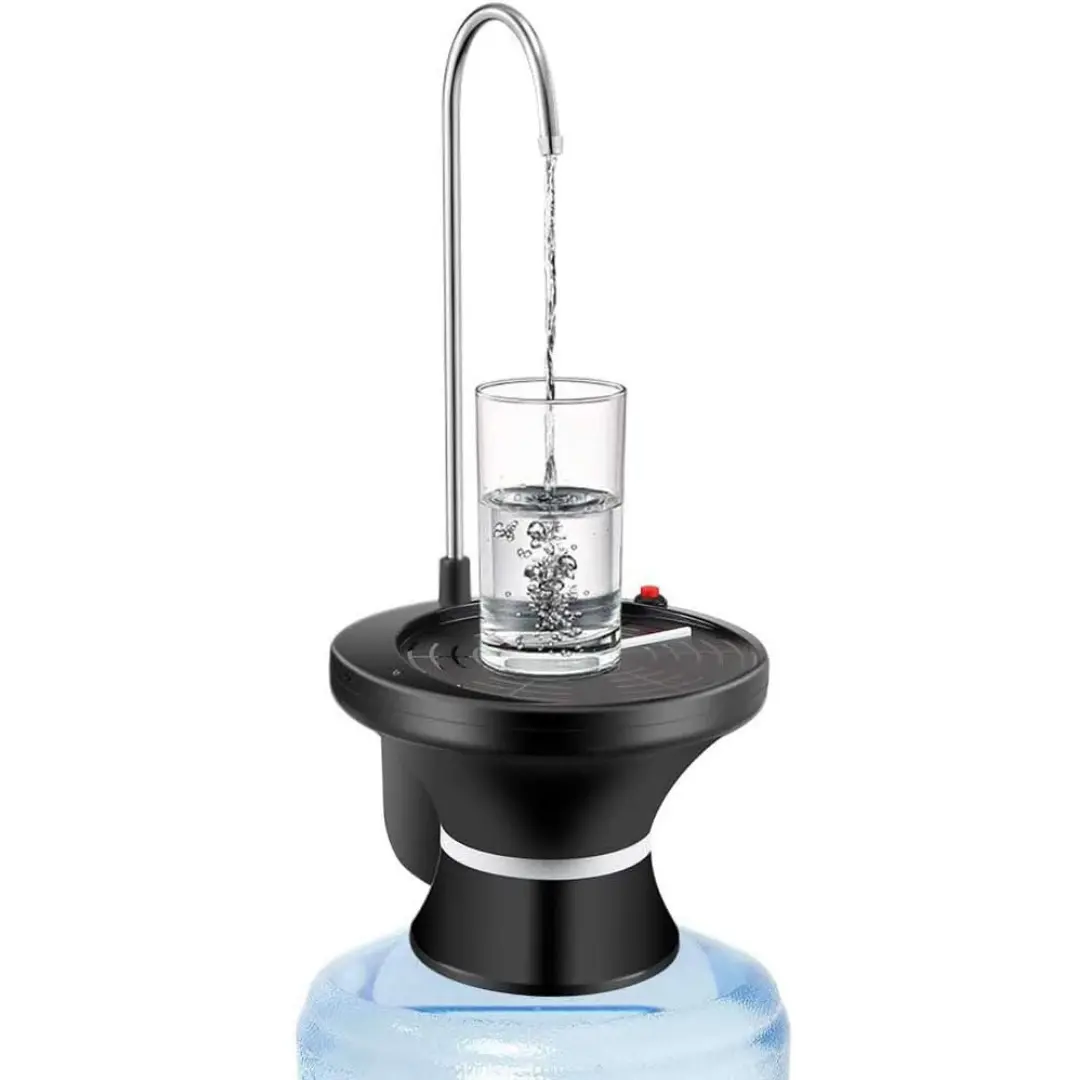 [DealsForYouDays] 5-Gal Electric Water Dispenser Pump, USB-Charging Automatic 1-Touch Portable Device for Home & Office Large Jugs, Kitchen-Compatible Easy Dispensing Tool, Rechargeable, Fits 2-5 Gal.