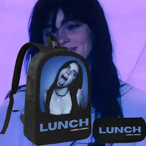 Backpack set with Billies Album Cover Graphic Large Capacity Durable Polyester Machine Washable Ideal for School Work Essentials TikTokShopBacktoSchool newschool bag clear backpack bookbags senior backpack tactical accessories bookbag