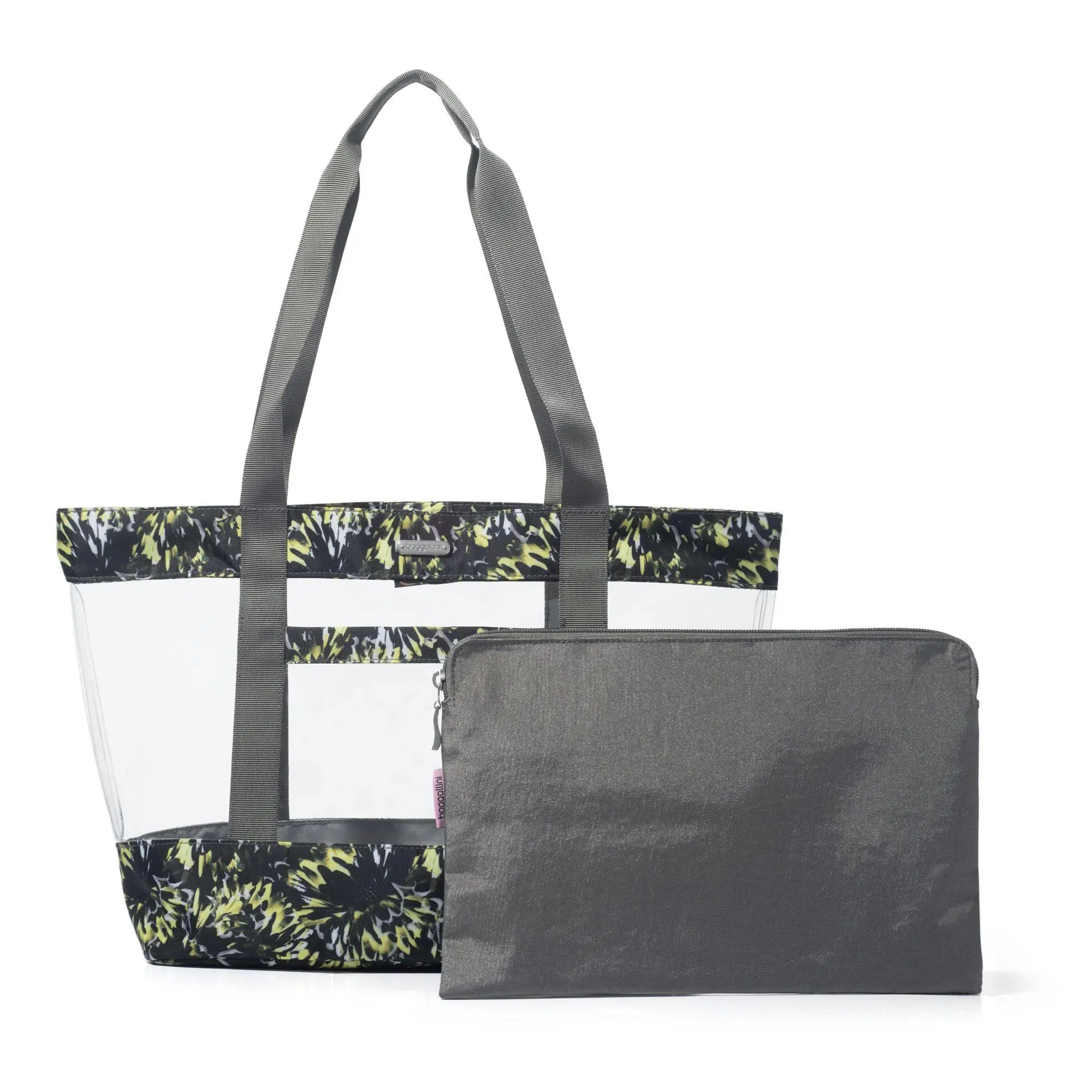 Baggallini Clear Easy Wipe Tote with Matching Pouch Baggallini Clear Easy Wipe Tote with Matching Pouch