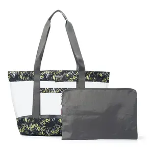 Baggallini Clear Easy Wipe Tote with Matching Pouch