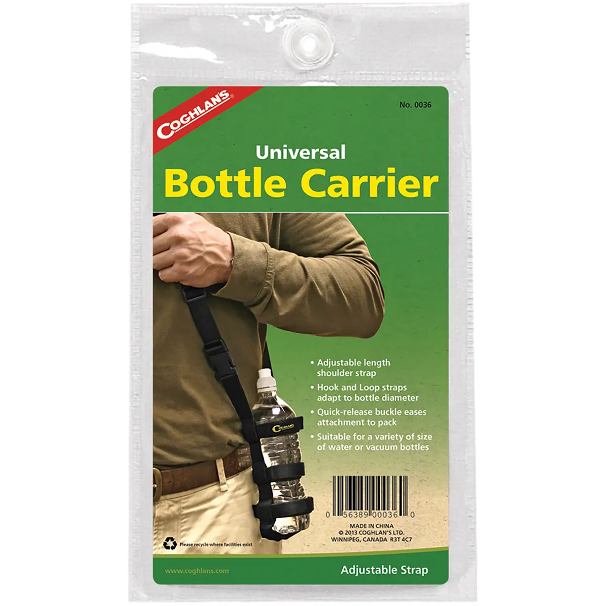 Coghlan's Universal Bottle Carrier for Outdoors - Fits a Variety of Water Containers, Vacuum Containers