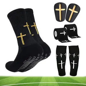 Outdoor Sports Socks Set, 8 Pcs/Set Non-Slip Sports Running Socks with Sock Covers, Bandages jesus gripsocks