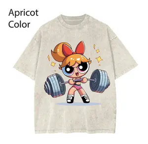 Cute #Bubleess #Powerpuffff Girls Gym Shirt, Gym Shirt, Short sleeve Casual Top Womenswear