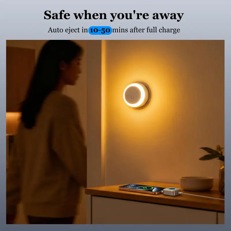 140W Type-C Physical-Disconnect Battery Power Bank - Chargeable Mobile Protection Device with Auto-Eject, Smart Auto-Stop, Anti-Overcharge Tech, Green Light, High Compatibility for Safe Overnight Use (Includes Screenless Bluetooth Earbuds, Hair Curlers)