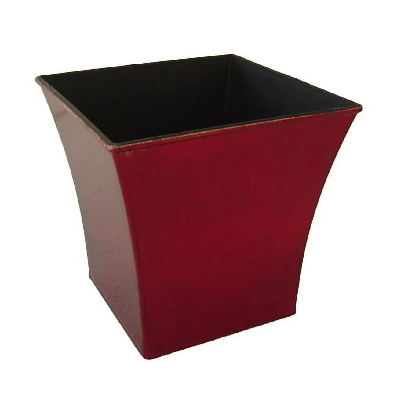 Cheungs PP-111SR 7.25 in. Square Planter with A Tapered Body - Shiny Red