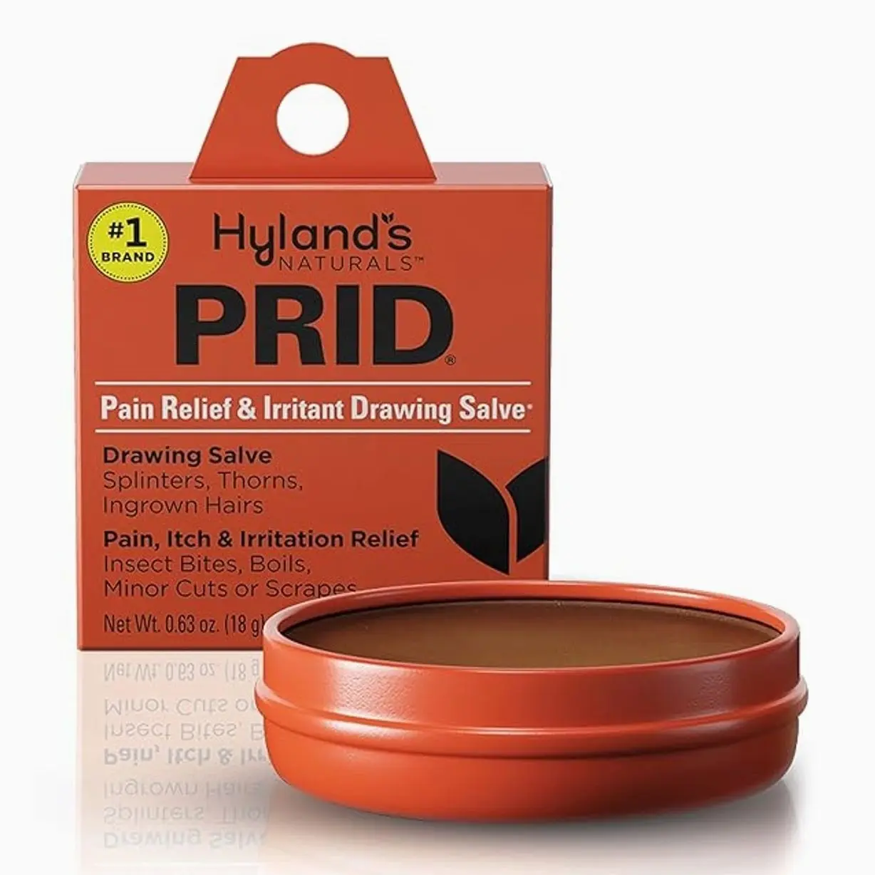 Hyland's PRID Drawing Salve, Topical Skin Irritation Relief, For Splinters, Thorns, Ingrown Hairs, Itch Relief for Bug Bites, Boils, Minor Cuts and Scrapes, 18 Grams