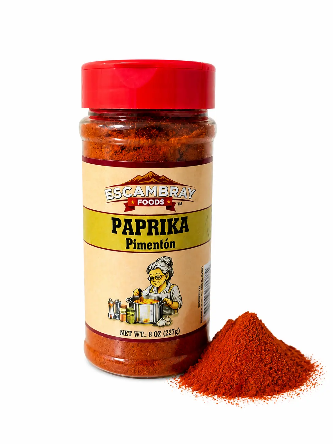 Ground Paprika 8 oz (227g) - Ground Sweet Paprika Spice - Fresh & Rich Flavor