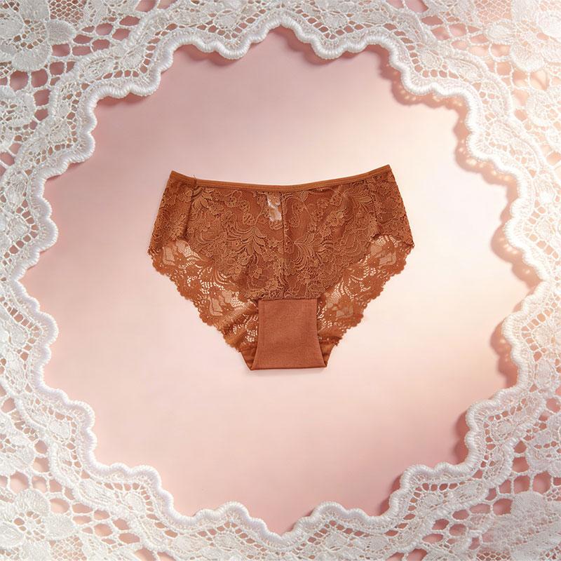 6PCS Solid Color Hollow Lace Women’s Panties — Sexy, Butt-Lifting, Skin-Friendly & Breathable Triangle Style for Everyday Wear and Dates