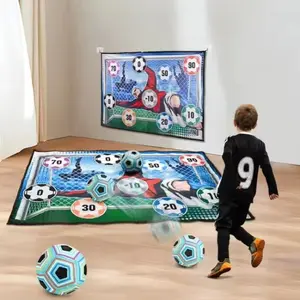 12pcs Sticky Ball Soccer Toy Set, Interactive Indoor Outdoor Football Game Kit, Training Mat for Kids Aged 3+, Perfect Gift, Soccer Balls
