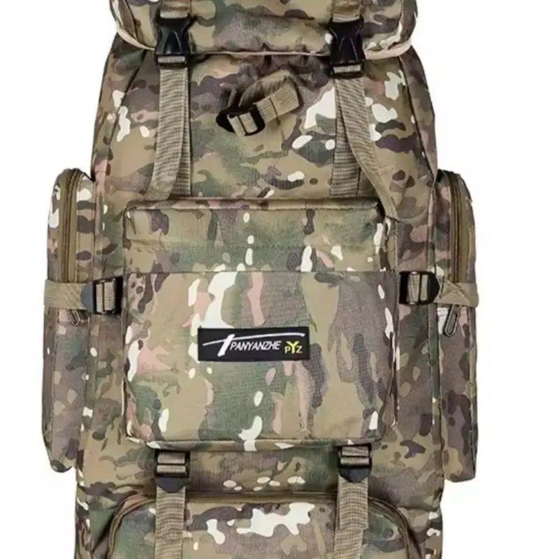 LIGHT ARMY 70L large capacity outdoor backpack, durable, breathable large capacity mountaineering bag, adjustable shoulder strap and zipper closure design,