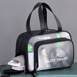 Double-Layer Waterproof Travel Bag  Dry & Wet Separation Swimming Bag - Large Capacity Fitness Tote with Shoe Compartment - Portable Beach & Gym Bag for Women & Men - Summer Vacation Essential