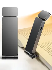 Rechargeable Book Light, Portable Clip-on LED Reading Light, Reading Lights for Books in Bed with 3 Amber Colors & 5 Brightness Dimmable, Compact & Long Lasting, Perfect for Book Lovers