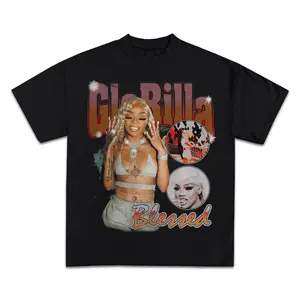 Must Have GloRilla Vintage Print T-Shirt Short Long Sleeve Recording Artist Rapper R&B Hip Hop Female Dance Music Cover Tomorrow More Love Wut U On
