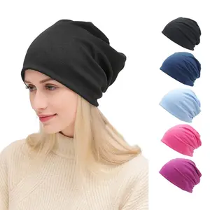 5 Pack Slouchy Knit Beanie Hat for Women Winter Soft Warm Ladies Knitted Skull Beanies Cap