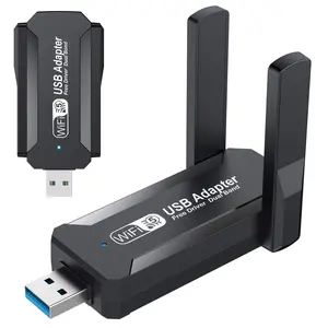 High-Speed 2.4G+5G Dual-Band WiFi USB Adapter Plug & Play Driver-Free 1200Mbps Strong Signal Wide Compatibility for PC Laptop Desktop Stable Reliable Wireless Internet for Gaming Work & More tiktokshopspringglowup