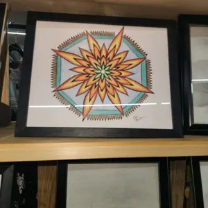Hand Drawn Framed Art