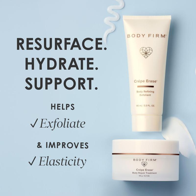 2-Step Body Firming Kit | Jane Seymour Favorites Exfoliate, Smooth & Deeply Hydrate Crepey Skin from The Body Firm