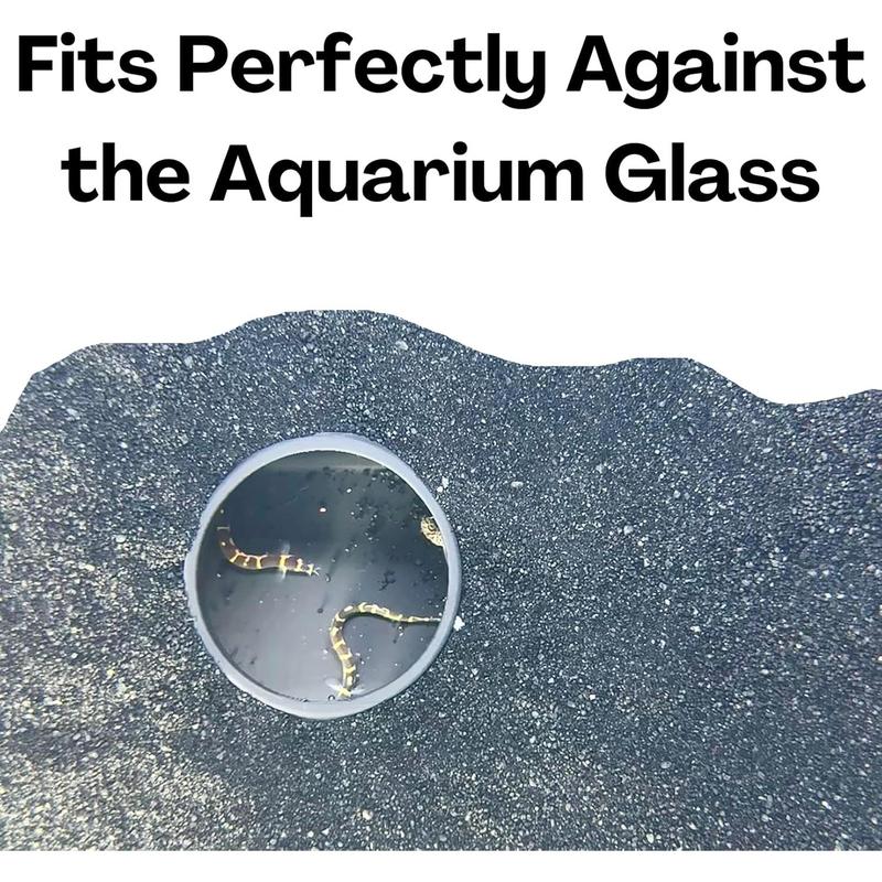 Aquarium Underground Tunnel Cave, Natural Curve Sand Burrow Tunnel, Fish Tank Decor Hiding Spot, Suitable for Corydoras Catfish, Kuhli Loach, American Cichlid