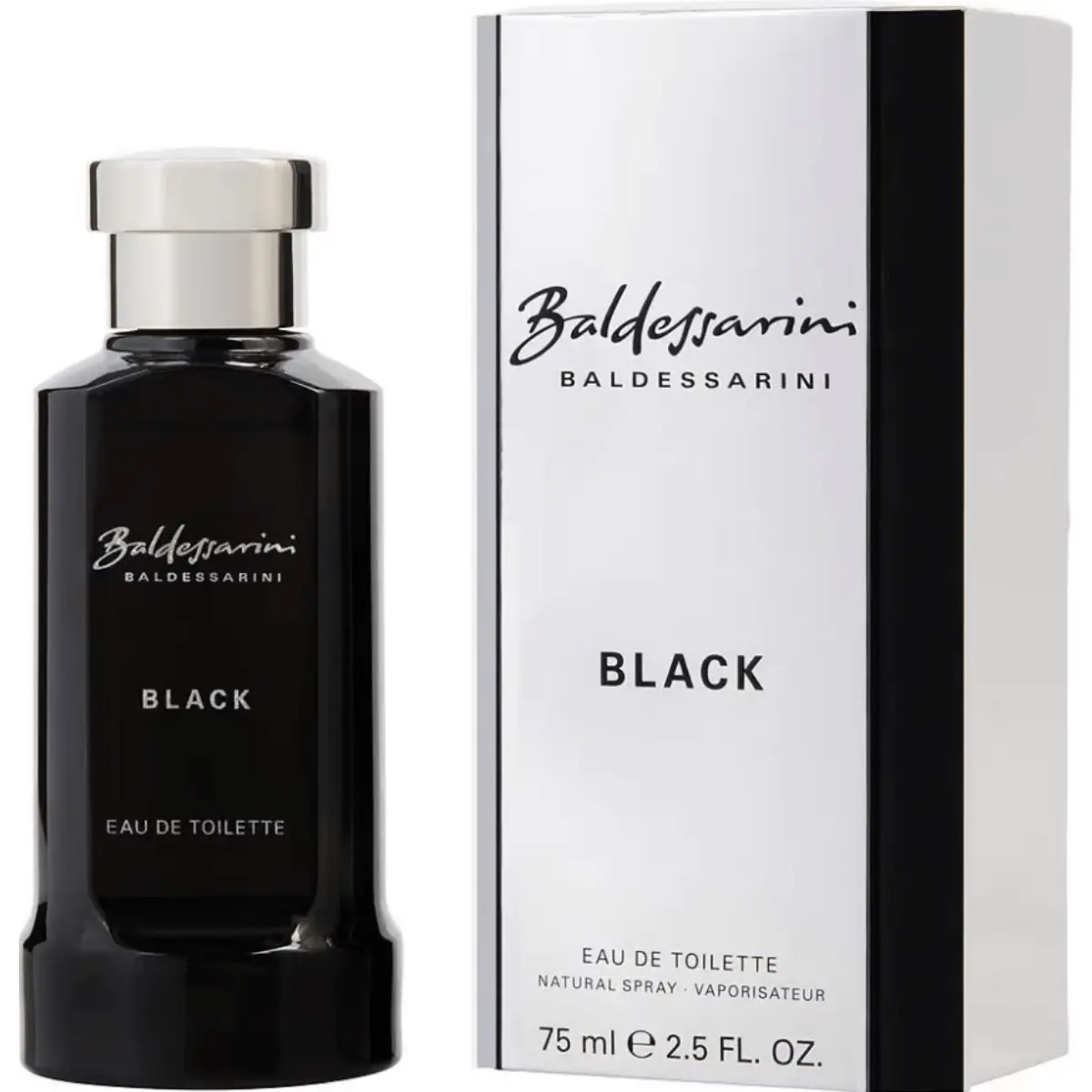 Baldessarini Black Masculine Men's Eau de Toilette (EDT) Cologne - Botanical, Intense, Boxed Masculine Men's Fragrance - Herbal Accents, Ice Basil, Pepper, Spicy Aroma - 2.5 fl oz, New In Box, Botanical Men's Fragrance